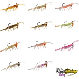 Han Fish Teke Baby Shrimp 5.5 cm 3.8 gr Silikon Karides  Teke TK-508 Star Shrimp