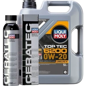 Liqui Moly 0W20 Motor Yağı Top Tec 6200 5 Lt ve Ceratec Seramik Motor Koruyucu 300 ml Yağ Bakım Seti