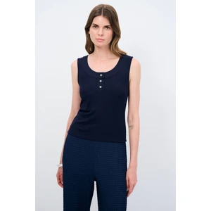 Love My Body Ön Patlı Düğmeli Atlet