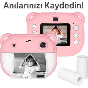 Anında Baskı Özellikli Çocuk Kamerası – Saniyeler Içinde Fotoğraf, Beklemeden Çıktı