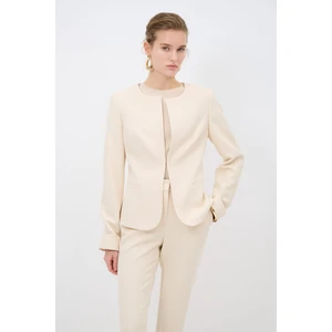 Agraflı 3/4 Kol  Ceket