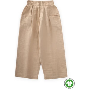 Organik Müslin Pantolon 2-10 Yaş Bej