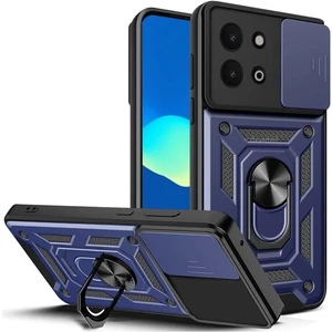 Vivo Y28 Kılıf Kamera Korumalı Sürgülü Yüzüklü Armor Military Tank Kızaklı Sert Kapak