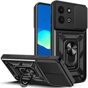 Vivo Y28 Kılıf Kamera Korumalı Sürgülü Yüzüklü Armor Military Tank Kızaklı Sert Kapak