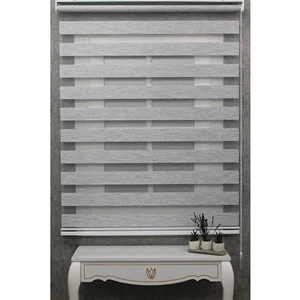 Bambu Stor Zebra Perde Etek Dilimsiz