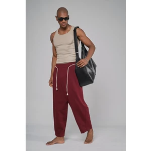 Şalvar Kesim Beli Lastikli Pantolon