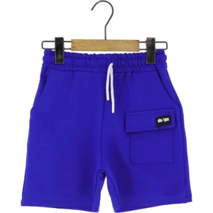 Desıgn Baskılı Cepli Erkek Şort Saks