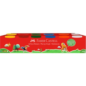 Oyun Hamuru 6 Renk,6x85 gr,Klasik Renkler,Yumuşak Hamur,Eğlenceli Hamur Seti