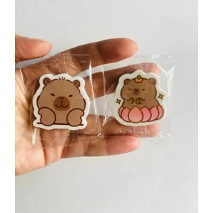Capybara Kapibara Figür Kauçuk Silgi (2 Adet)