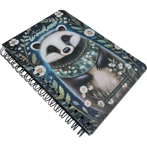 Woodland Not Defteri, A6 Boyut, 96 Yaprak Çizgisiz, Spiralli, Sert Kapak, Sevimli Hayvan Desenli