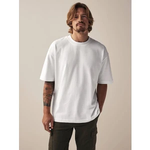 Erkek %100 Pamuk Oversize Kesim Bisiklet Yaka Basic Tişört