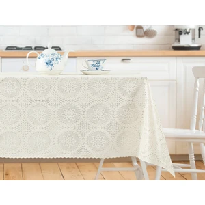 Madame Coco Anita Pvc Masa Örtüsü - Ekru - 100x140 cm