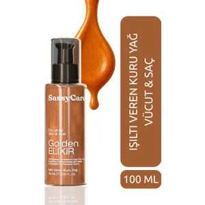 Kuru Yağ Golden Elixir Cilt, Saç ve Vücut Için Işıltı Veren Besleyici Bakım Yağı