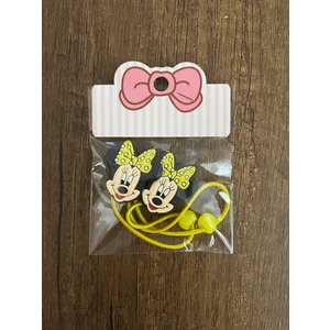 Kız Çocuk Minnie Mouse Mickey Mouse Boncuk Detay 1 Çift Lastik Toka Mini Miki Maus