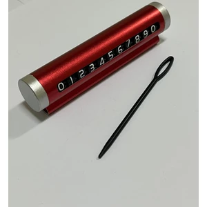 Çevirmeli Metal Kasa Numaratör - Araç Içi Telefon Numarası Parkmatik Torpido Üstü Telefon Numaratörü