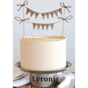 Ilk Dişim Çıktı Yazılı Kraft Pasta Bayrağı