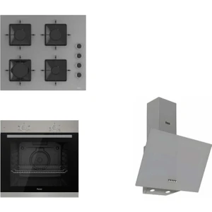 Pure Ss Serisi Gri Cam Ankastre Set D088 - SS208 - XE61MDV