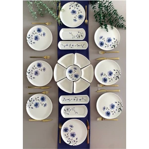 Purple Violet 8 Kişilik 19 Parça Kahvaltı Takımı