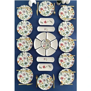 Flora Model 12 Kişilik 23 Parça Kahvaltı Takımı