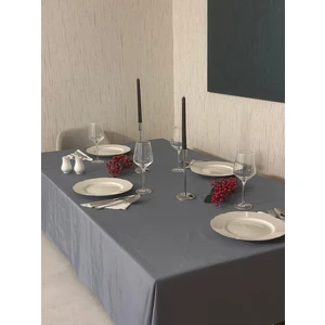 Antrasit Su Itici ve Leke Tutmayan Saten Masa Örtüsü