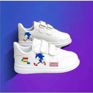 Hızlı Koşan Maviş Baskılı Erkek Çocuk Spor Ayakkabı Sneaker