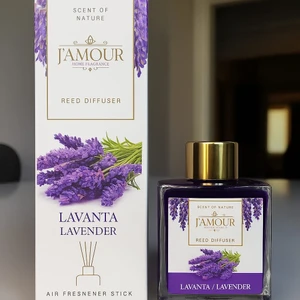 Lavanta Bambu Çubuklu Oda Kokusu 100 ml – Ferah Lavanta Aromasıyla Doğal Ortam Kokusu