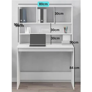 Çalışma Masası Kitaplıklı Mdf