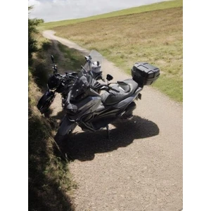 Sym Uyumlu Deflektör Rüzgar Saptırıcı Siperlik Şeffaf Motor Camı Cam Uzatma Model 2