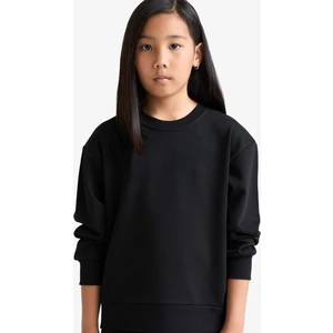 Kız Çocuk Relax Fit Bisiklet Yaka Basic Düz Okul Sweatshirt A2797A825AU