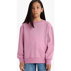 Kız Çocuk Relax Fit Bisiklet Yaka Basic Düz Okul Sweatshirt A2797A825AU