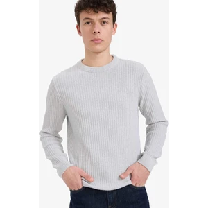 Standart Fit Bisiklet Yaka Basic Dokulu Triko Kazak E0811AX25WN