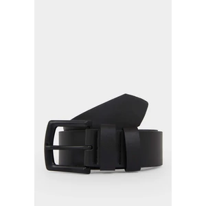 Erkek Dikdörtgen Toka Suni Deri Günlük Kemer F6806AXNS