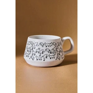 Kedi Beyaz Kupa 450 ml