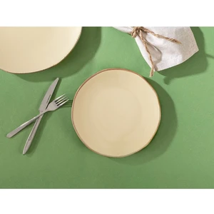 Colores Pasta Tabağı - Krem - 21 cm