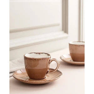 Madame Coco Monde 2 Kişilik Kahve Fincanı Takımı - Pudra - 90 Ml