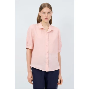 Bebe Yaka Yarım Kollu Gömlek