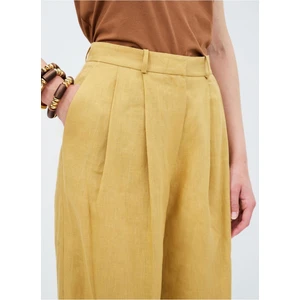 Pileli Bol Paça Pantolon