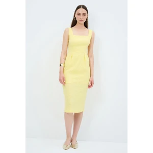 Askılı Jakar Elbise