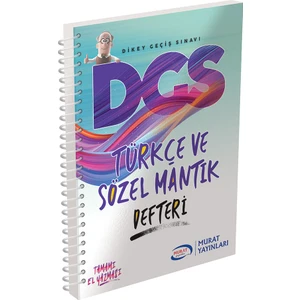 Murat Yayınları DGS Türkçe ve Sözel Mantık Defteri