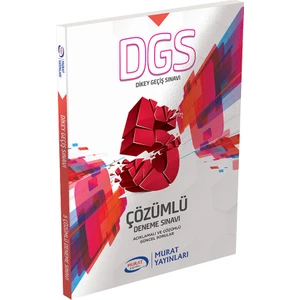 Murat Yayınları DGS 5 Çözümlü Deneme Sınavı