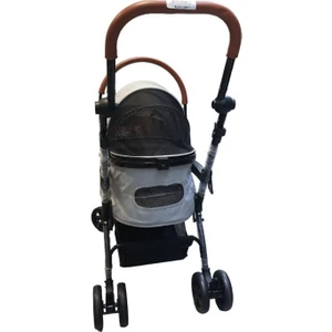 Evcil Hayvan Arabası 76,5x48x99cm Gri Max 15 Kg