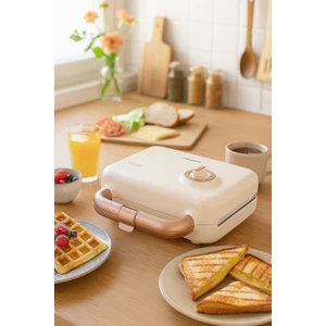 Çıkarılabilir Yapışmaz Plakalı Ikili Waffle ve Mini Tost Makinesi FR-TM51 Triochef