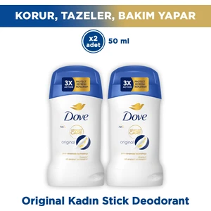 Original Kadın Stick Deodorant Advanced Care 72 Saat 50 ml X2