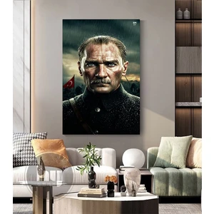 Özkacar Group Savaş Atatürk Kanvas Tablo Ev Duvar Salon Ofis Dükkan Hediyelik Dekarasyon Süsü
