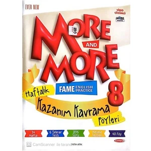 Kurmay Elt More And More 8. Sınıf Lgs Haftalık Kazanım Kavrama Föyleri