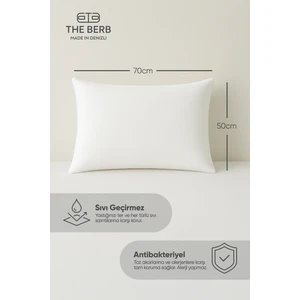 | 2'li Sıvı Geçirmez Yastık Alezi | 50 x 70 | Fermuarlı | Kaz Tüyü Geçirmez