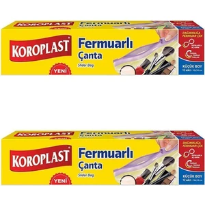 Fermuarlı Saklama Poşeti Küçük Boy  12'li  x 2 Ad