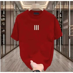 Maloçbey 3 Çizgi Baskılı Oversize Unisex Basic O Yaka T-Shirt