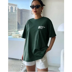 Malkoçbey Cherısh Tıme Baskılı Oversize Unisex Basic T-Shirt