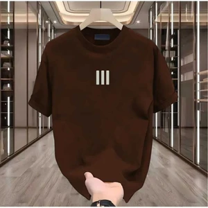 Maloçbey 3 Çizgi Baskılı Oversize Unisex Basic O Yaka T-Shirt